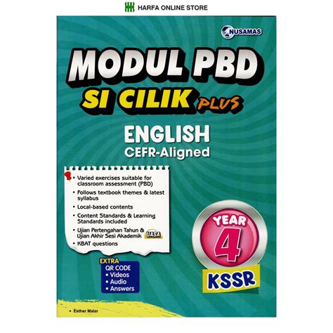 Buku Latihan Modul Pbd Si Cilik Plus English Cefr Aligned Year 4 Kssr