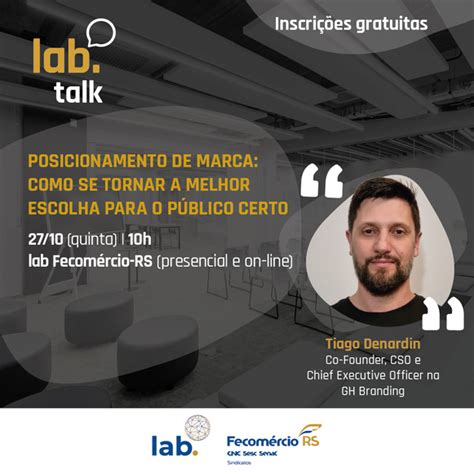 Próxima edição do Lab Talk vai discutir posicionamento de marca