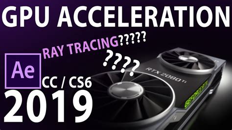 How To Enable Gpu Acceleration In After Effects Cc Youtube