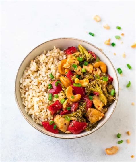 Crock Pot Cashew Chicken Easy Healthy Wellplated