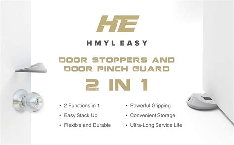 Amazon HMYL EASY Rubber Door Stopper And Door Pinch Guard 2 In 1