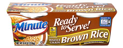 Minute Ready To Serve Brown Rice Microwaveable Cups 8 8 Oz Box Of 8 Cups