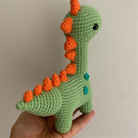 Dinossauro Croch Amigurumi Elo Produtos Especiais