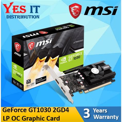 MSI GEFORCE GT730 2GB DDR3 64BIT LOW PROFILE N730K 2GD3H GT 1030