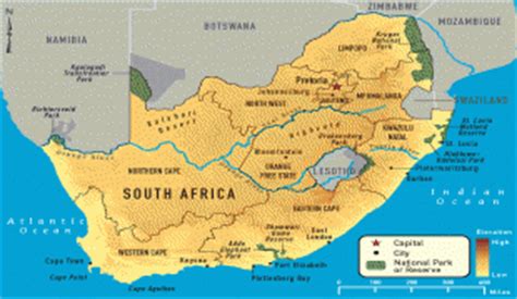 Peta - Afrika Selatan (Republic of South Africa) - MAP[N]ALL.COM