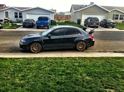 A Quick Pic Of The Bronze Wheels On My Gv Subaru