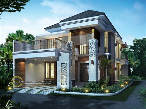 Desain Rumah Mewah 1 Dan 2 Lantai Style Villa Bali Modern Di Jakarta