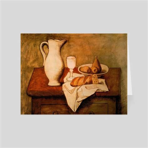 Pablo Picasso Still Life With Jug And Bread 1921 0 0 A Card Pack By Alexandra Zarova Inprnt