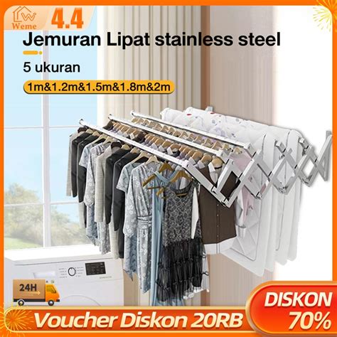 Jual Jemuran Baju Stainless Gantungan Baju Dinding Jemuran Dinding