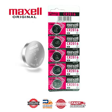 Maxell Cr X Per Pack Silver Oxide Coin Battery Original