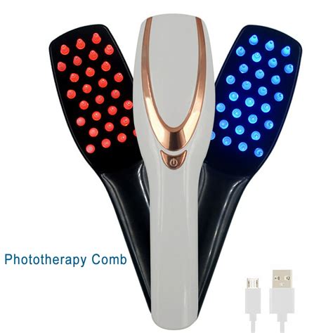 3 In 1 Phototherapy Scalp Massager Comb For Hair Growth Anti Hair Loss Head Care Electric