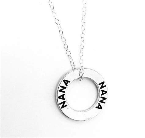 Nana Necklace, Silver Nana Necklace, Nana Jewelry, Necklace Nana, Nana Pendant, Nana Pendant ...