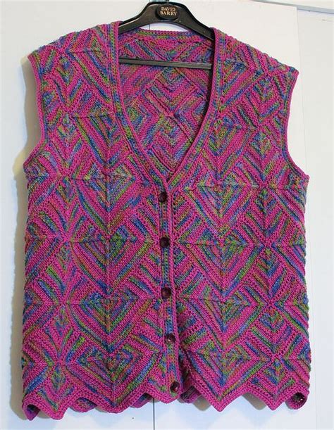 Modular Knitting With Mitered Squares Mitered Square Knitting Vest Pattern