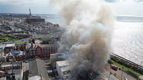 Blackpool Hotel Fire As Inferno Rips Through Building And Sends Smoke