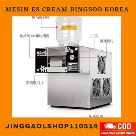 Jual Mesin Es Krim Bingsoo Korea Arumanis Mesin Es Cream Bingsu Snow