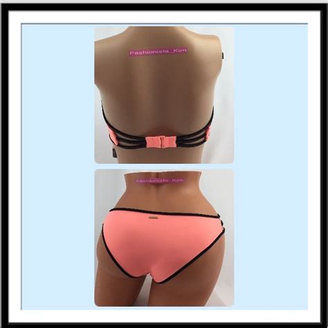 Victoria S Secret Swim Victorias Secret Swim Bikini Set Neon Nectar