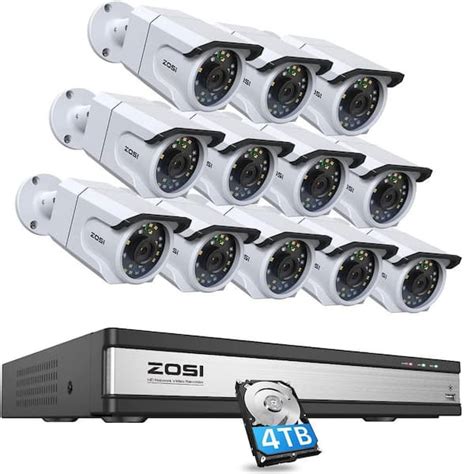 Reviews For Zosi Channel K Poe Tb Nvr Security Camera System With