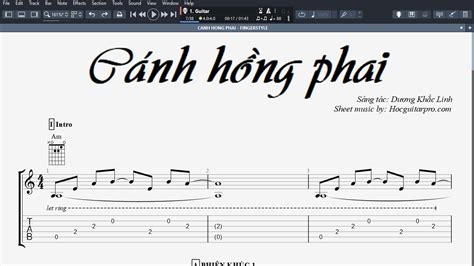 CÁNH HỒNG PHAI - Guitar Solo Tab Chords - Chordify