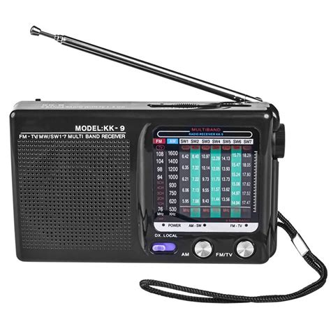 Portable Elder AM FM Radio Multifunctionl Battery Powered Telescopic