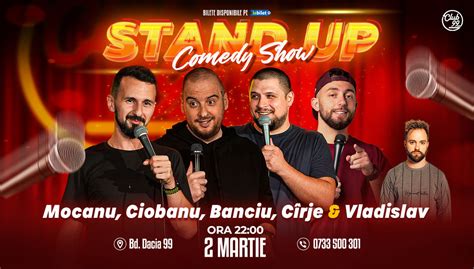 Bilete Stand Up Comedy cu Mocanu Andrei Ciobanu Banciu Cîrje