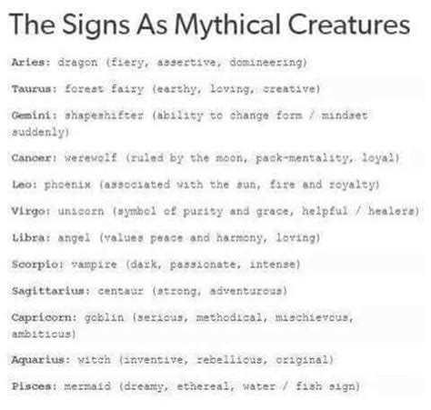 Mythical Creatures | Zodiac signs pisces, Zodiac signs meaning, Zodiac