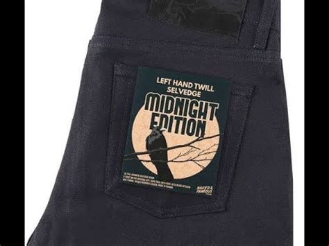 Naked And Famous Denim Left Hand Twill Midnight Edition Youtube