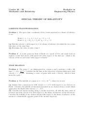 Relprob22 Pdf Course 22 23 Mechanics And Relativity Bachelor In