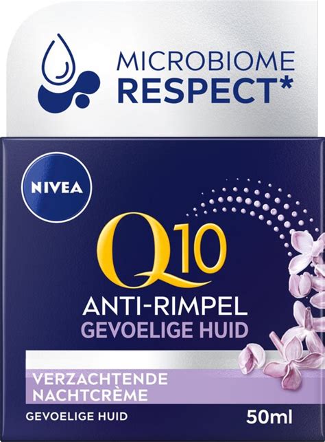 NIVEA Q10 POWER Anti Rimpel Sensitive Nachtcrème Gevoelige huid