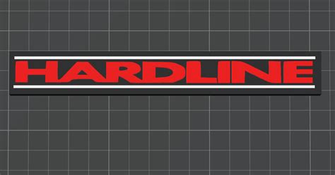 Hardline 80s band sign by rsnider2 | Download free STL model ...