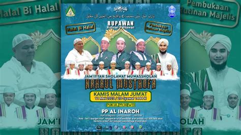 LIVE PEMBUKAAN RUTINAN MAJELIS SHOLAWAT MUWASSHOLAH NAHRUL MUSTOFA