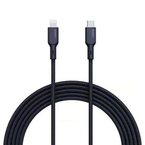 Aukey Cb Ncl Circlet Cl M Nylon Braided Usb C To Lightning Cable