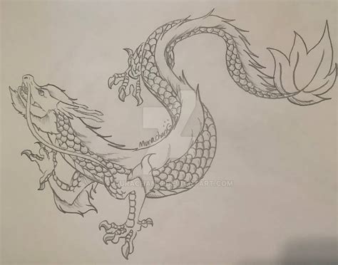 Eastern Dragon Sketch By Murachan15 On Deviantart