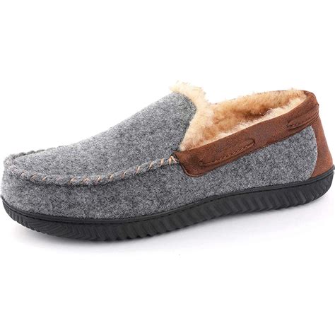 Rockdove Mens Hearthfire Memory Foam Moc Slipper Slippers