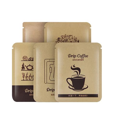 Side Seal Bag Kraft Paper Custom Biodegradable Empty Tea Sachet Three