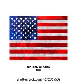 Grunge United States America Flag Isolated Stock Vector Royalty Free