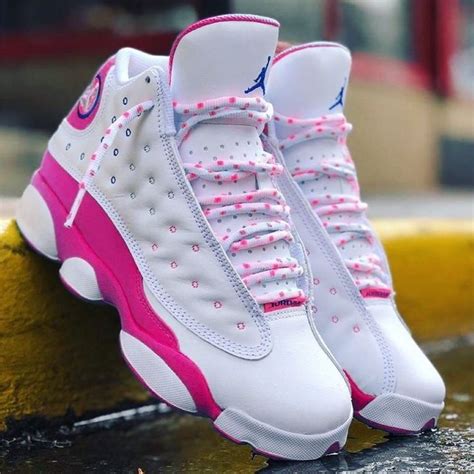 Snkrs Feed On Instagram “check Out This Jordan 13 “vivid Pink” With Custom Laces Sometimes The