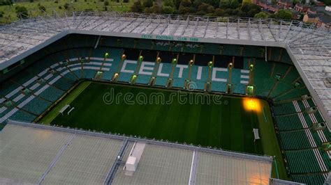 Celtic Stadium In Glasgow The Home Of Fc Celtic Glasgow Aerial View