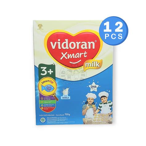 Jual VIDORAN XMART 3 VANILA 700GR NUTRIPLEX CARTON 12PCS Di Seller