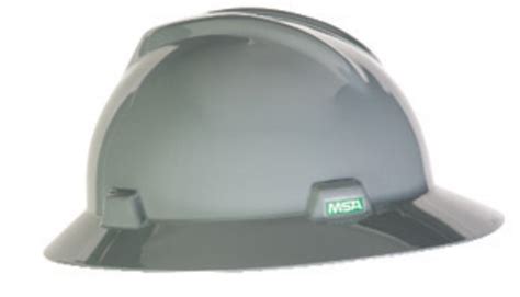 Airgas Msa475367 Msa Gray V Gard® Polyethylene Full Brim Hard Hat