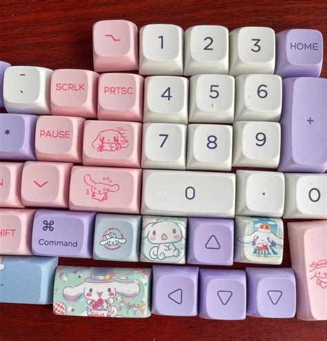 Assorted Cinnamoroll Sanrio Keycaps Computers Tech Parts