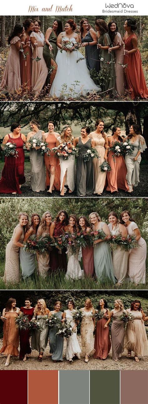 Want The Key To Mismatched Bridesmaids Dresses Stick To The Same Color