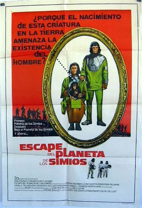 HUIDA DEL PLANETA DE LOS SIMIOS MOVIE POSTER ESCAPE FROM THE