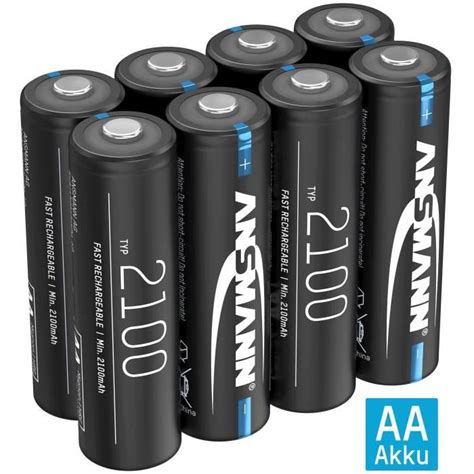 ANSMANN Accu AA 2100mAh NiMH 1 2V Pile Rechargeable Avec Faible Auto