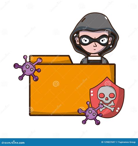 Hacker Cartoon Series Vector Illustration 11785452