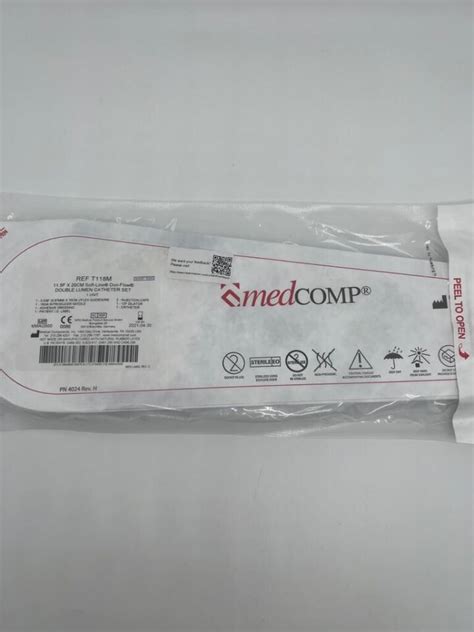 New Medcomp T M Double Lumen Catheter Set F X Cm Soft Line Duo