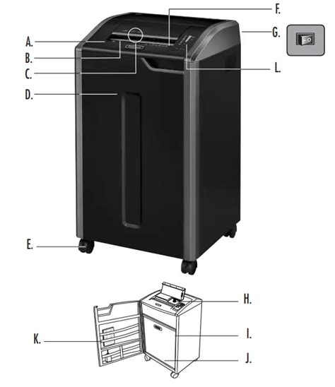 Fellowes 425Ci 4x30mm Shredding Machines Instruction Manual