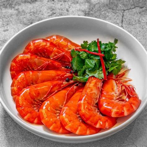 Boiled Live Prawns 白灼活虾