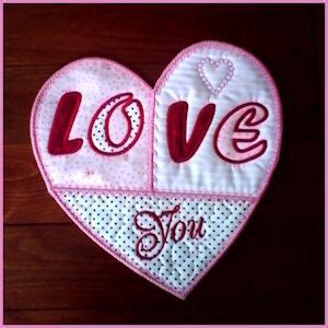 Large Heart Applique Valentine Embroidery Free Machine Embroidery