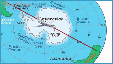 Antarctic Circle Map - TravelsFinders.Com