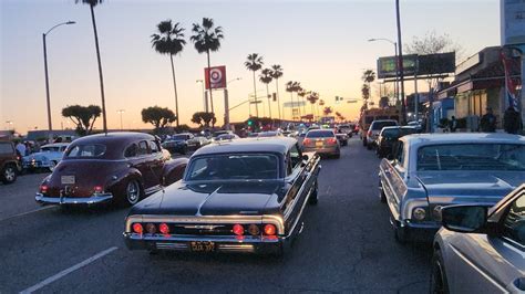 Lowriders Cruising Whittier Blvd On A Nice Sunny Sunday Afternoon Pt